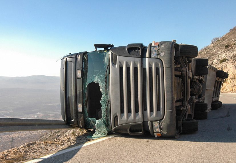 Overturned-truck-accident