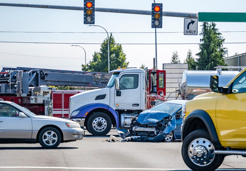 Truck-accident-at-an-intersection