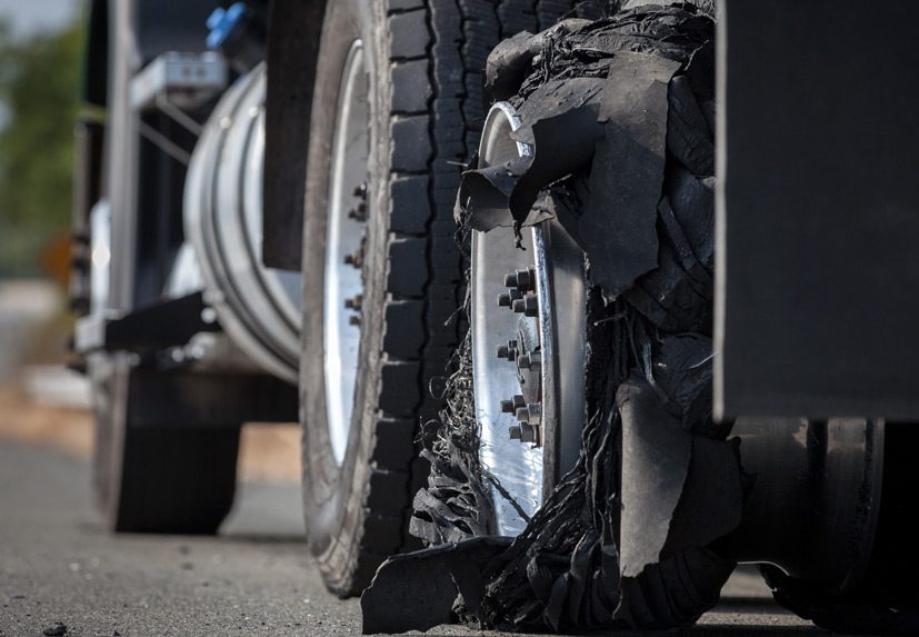 Truck-with-tire-blowout